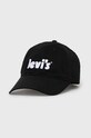 Levi's czapka bawełniana aplikacja czarny 9A8502.K