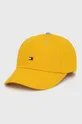 żółty Tommy Hilfiger czapka bawełniana dziecięca Dziecięcy