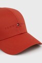 Tommy Hilfiger pamut sapka AM0AM08277.PPYY piros SS22