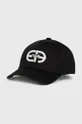 μαύρο Βαμβακερό καπέλο Emporio Armani Ανδρικά