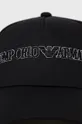 Bavlnená čiapka Emporio Armani čierna