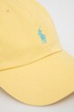 Βαμβακερό καπέλο Polo Ralph Lauren 710667709043 κίτρινο SS22