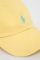 Βαμβακερό καπέλο Polo Ralph Lauren κίτρινο