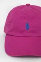 Бавовняна кепка Polo Ralph Lauren рожевий