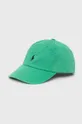 zelena Polo Ralph Lauren bombažna kapa Moški