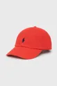 κόκκινο Βαμβακερό καπέλο Polo Ralph Lauren Ανδρικά
