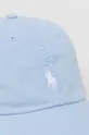 Хлопковая кепка Polo Ralph Lauren голубой
