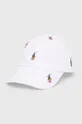 bela Polo Ralph Lauren bombažna kapa Moški