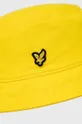 Βαμβακερό καπέλο Lyle & Scott κίτρινο