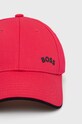 Bavlněná čepice BOSS 50468257 růžová AW22