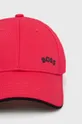 Βαμβακερό καπέλο BOSS ροζ