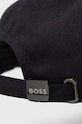 Akcesoria BOSS Green czapka bawełniana 50468257 granatowy