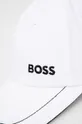 Βαμβακερό καπέλο BOSS Boss Athleisure λευκό