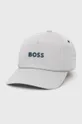 szary Boss Orange czapka bawełniana 50468094 Męski