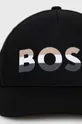 Βαμβακερό καπέλο BOSS μαύρο