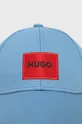 HUGO czapka bawełniana 50468754 niebieski