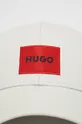 HUGO czapka bawełniana 50468754 szary