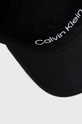 crna Pamučna kapa Calvin Klein