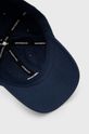 granatowy New Balance czapka bawełniana LAH91014NGO