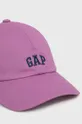 Βαμβακερό καπέλο GAP μωβ