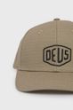 Deus Ex Machina czapka bawełniana jasny oliwkowy