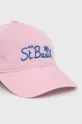 Βαμβακερό καπέλο MC2 Saint Barth ροζ