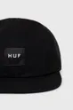 HUF czapka bawełniana czarny
