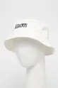 Bavlnený klobúk AllSaints biela