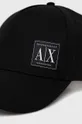 Bavlnená čiapka Armani Exchange čierna