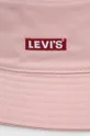 Шляпа из хлопка Levi's розовый