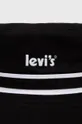 Bavlněný klobouk Levi's černá