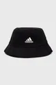 μαύρο Βαμβακερό καπέλο adidas Unisex