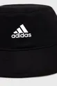 Βαμβακερό καπέλο adidas μαύρο