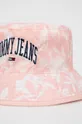 Obojstranný klobúk Tommy Jeans ružová