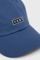 Βαμβακερό καπέλο Vans μπλε