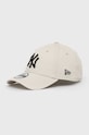 New Era șapcă din bumbac bumbac bej 12380590.MEDBEIGE