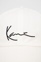 Accesorii Karl Kani șapcă din bumbac KKMACCQ12121WHT alb