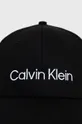 Βαμβακερό καπέλο Calvin Klein μαύρο