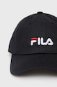 Fila șapcă din bumbac FCU0018 negru AW22