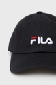 Хлопковая кепка Fila чёрный