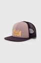 Helly Hansen czapka z daszkiem aplikacja fioletowy 67155