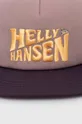 Helly Hansen czapka z daszkiem fioletowy