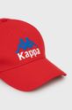 Bavlněná čepice Kappa červená