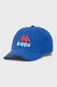 modrá Bavlnená čiapka Kappa Unisex