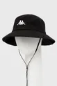 czarny Kappa kapelusz bawełniany Unisex