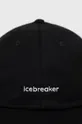 Icebreaker czapka z daszkiem 6 Panel czarny