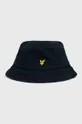 tmavomodrá Bavlnený klobúk Lyle & Scott Unisex