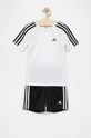 biały adidas Performance Komplet dziecięcy GN1492 Chłopięcy