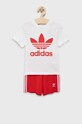 Detská bavlnená súprava adidas Originals HE4659 bavlna červená HE4659