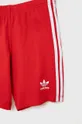 Дитячий бавовняний комплект adidas Originals HE4659 червоний